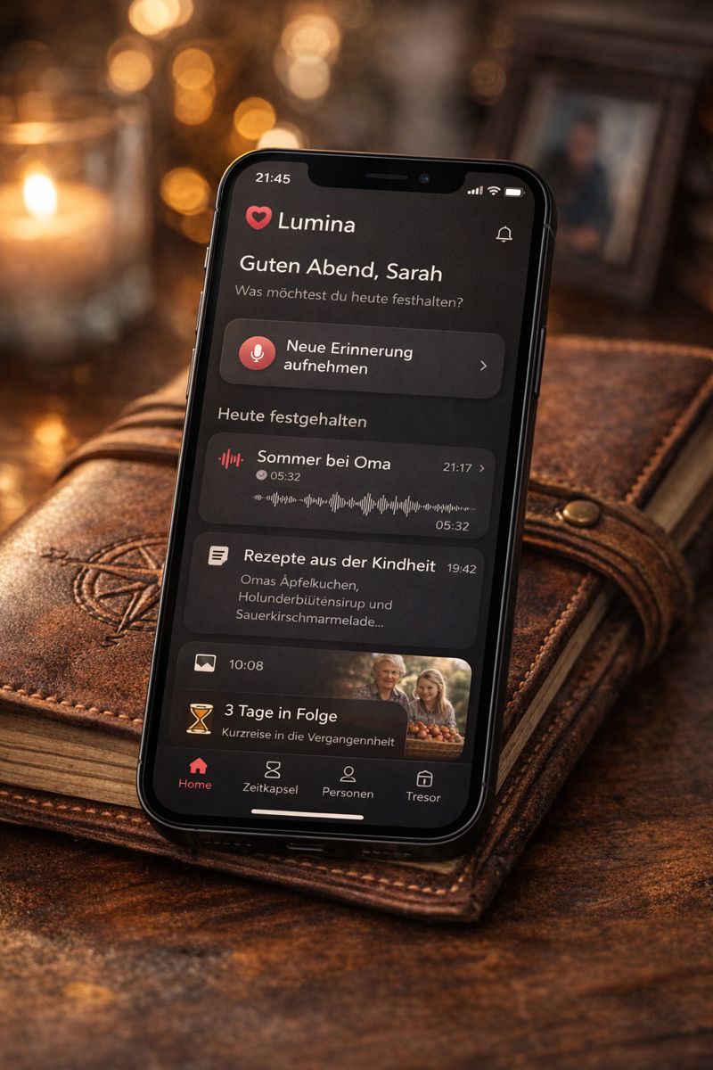 Lumina App Screen Personen